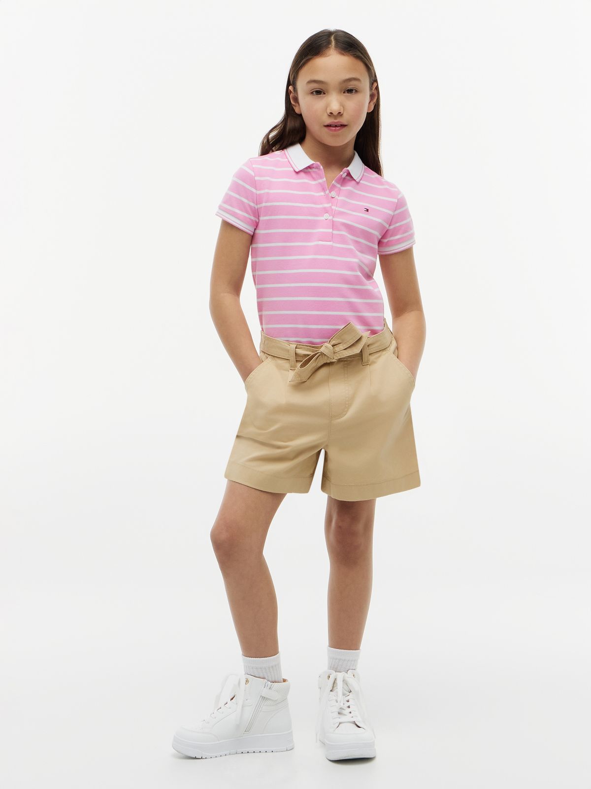 Essential Regular Fit Tipped Polo Shirt — Pink