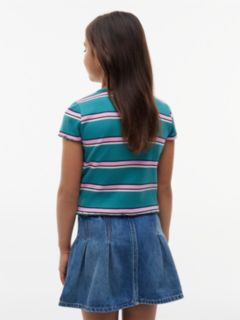 Essential Ruffle Ribbed Extra Slim Top — Green 4