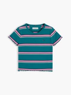 Essential Ruffle Ribbed Extra Slim Top — Green 5