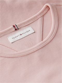 Essential Ruffle Ribbed Extra Slim Top — Pink 6