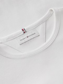 Essential Ruffle Ribbed Extra Slim Top — White 7