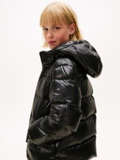 Essential Shiny Down Jacket — Black 2