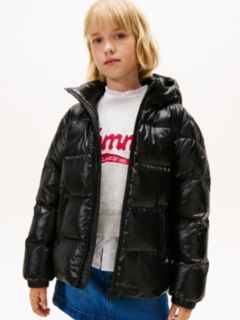 Essential Shiny Down Jacket — Black 1