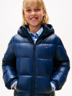 Essential Shiny Down Jacket — Blue 4