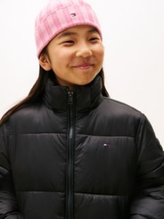 Shiny Relaxed Hooded Puffer Jacket — Black 4