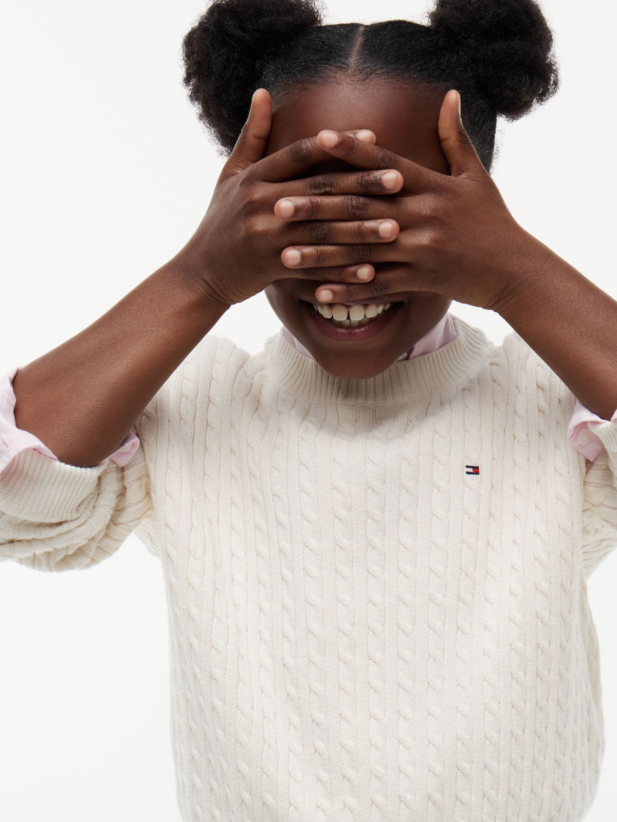 Cable Knit Relaxed Jumper — Yellow