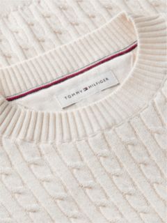 Cable Knit Relaxed Jumper — Yellow 6