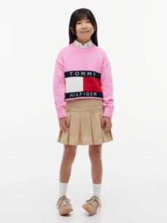 Heritage Intarsia Flag Relaxed Jumper — Pink 2