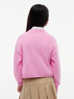 Heritage Intarsia Flag Relaxed Jumper — Pink 4