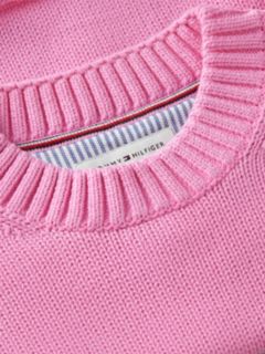 Heritage Intarsia Flag Relaxed Jumper — Pink 6
