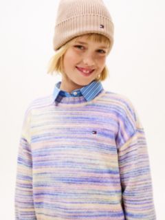 Essential Mélange Relaxed Jumper With Wool — Blue 2