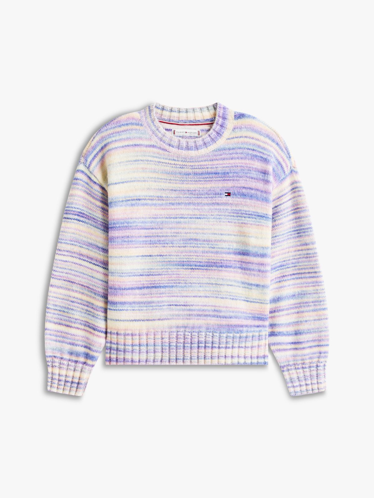 Essential Mélange Relaxed Jumper With Wool — Blue