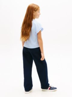 Essential Ruffle Cuff Relaxed Top — Blue 4