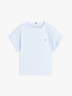 Essential Ruffle Cuff Relaxed Top — Blue 5
