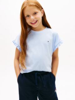 Essential Ruffle Cuff Relaxed Top — Blue 1