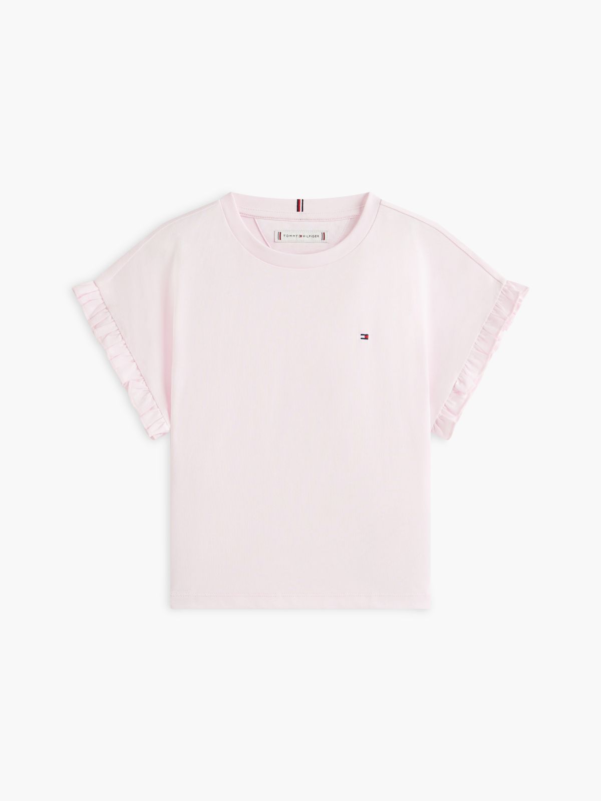 Essential Ruffle Cuff Relaxed Top — Pink