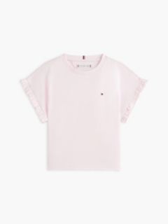 Essential Ruffle Cuff Relaxed Top — Pink 5