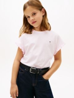 Essential Ruffle Cuff Relaxed Top — Pink 1