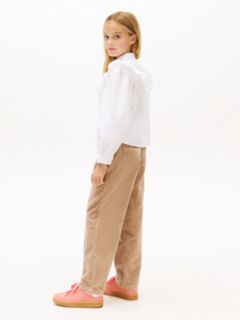 Essential Regular Fit Ruffle Balloon Sleeve Shirt — White 4