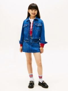 Zip-Thru Denim Trucker Jacket — Blue 3