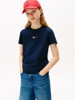 Diamanté Flag Jersey T-Shirt — Blue 1