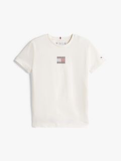 Diamanté Flag Jersey T-Shirt — Beige 5