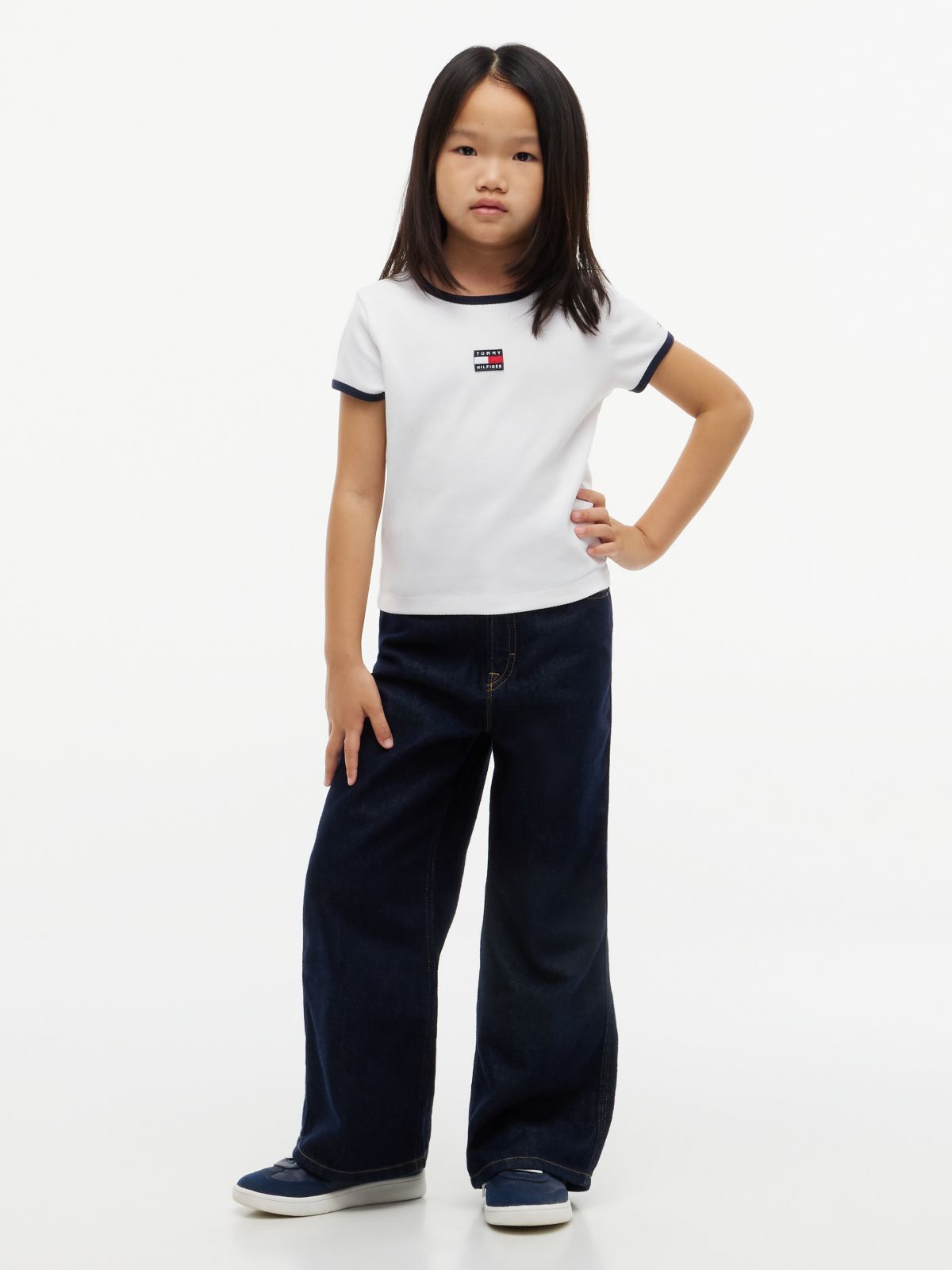 Heritage Reflective Flag Extra Slim T-Shirt — White