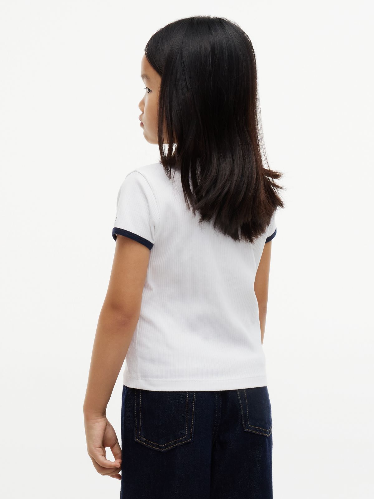 Heritage Reflective Flag Extra Slim T-Shirt — White