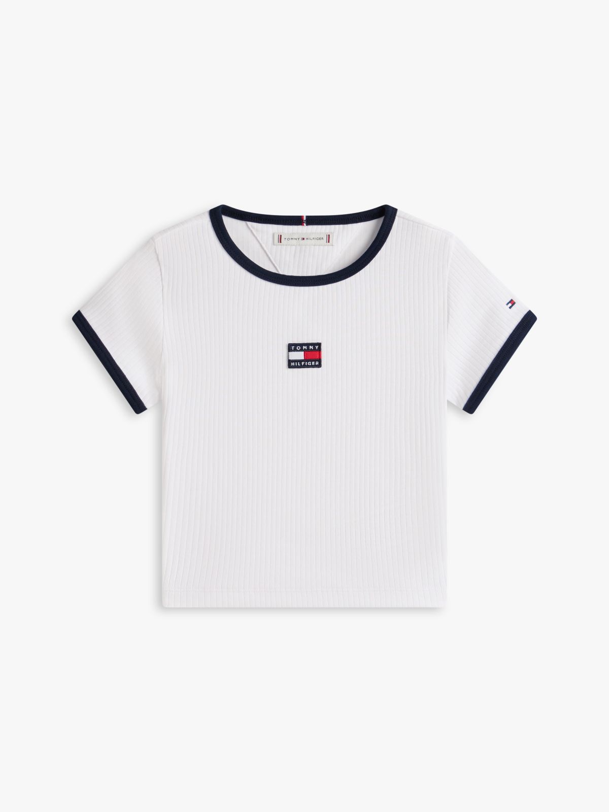 Heritage Reflective Flag Extra Slim T-Shirt — White