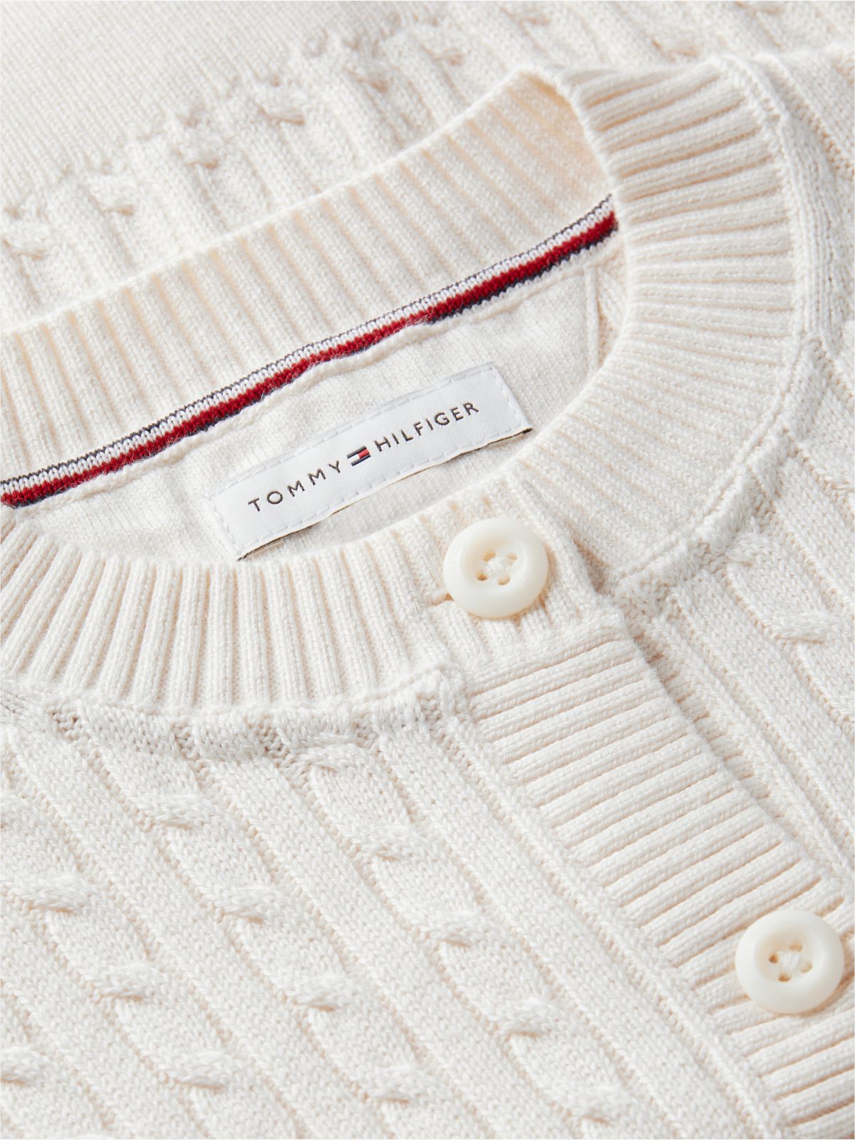 Relaxed Cable Knit Cardigan — Yellow