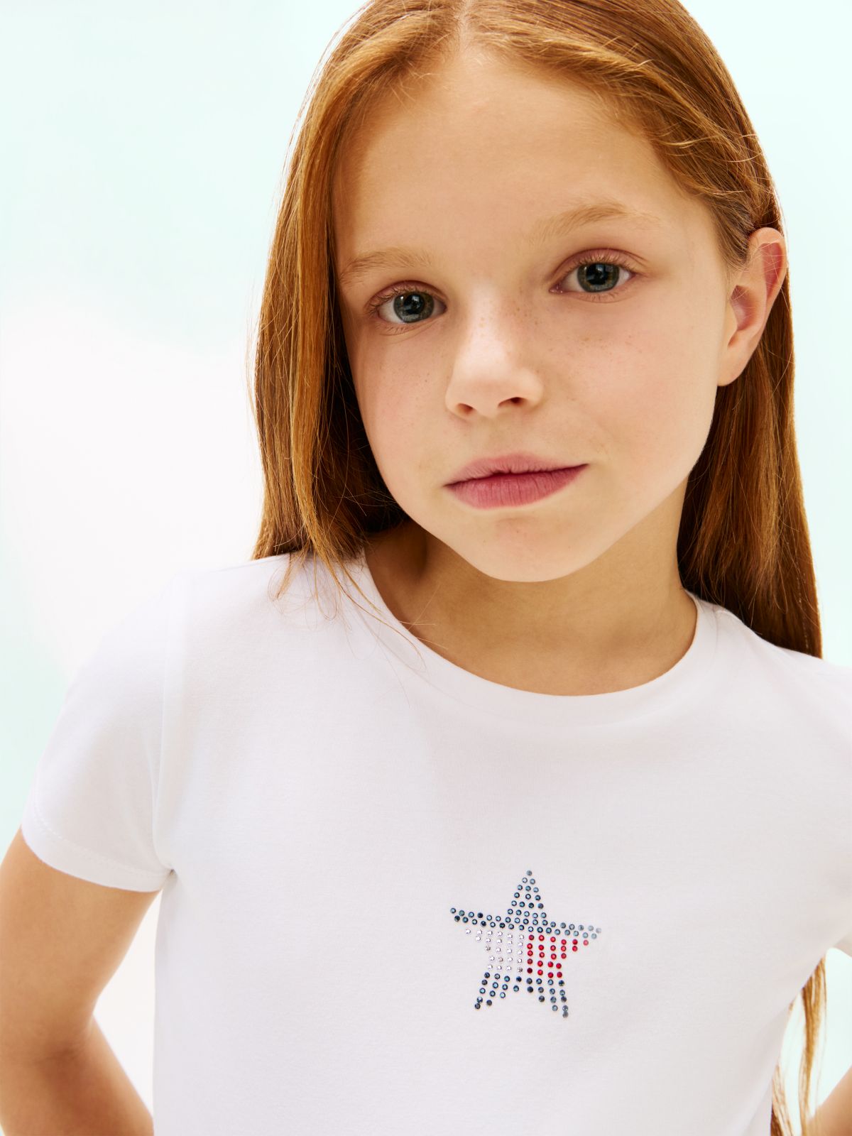 Extra Slim Star Flag T-Shirt — White