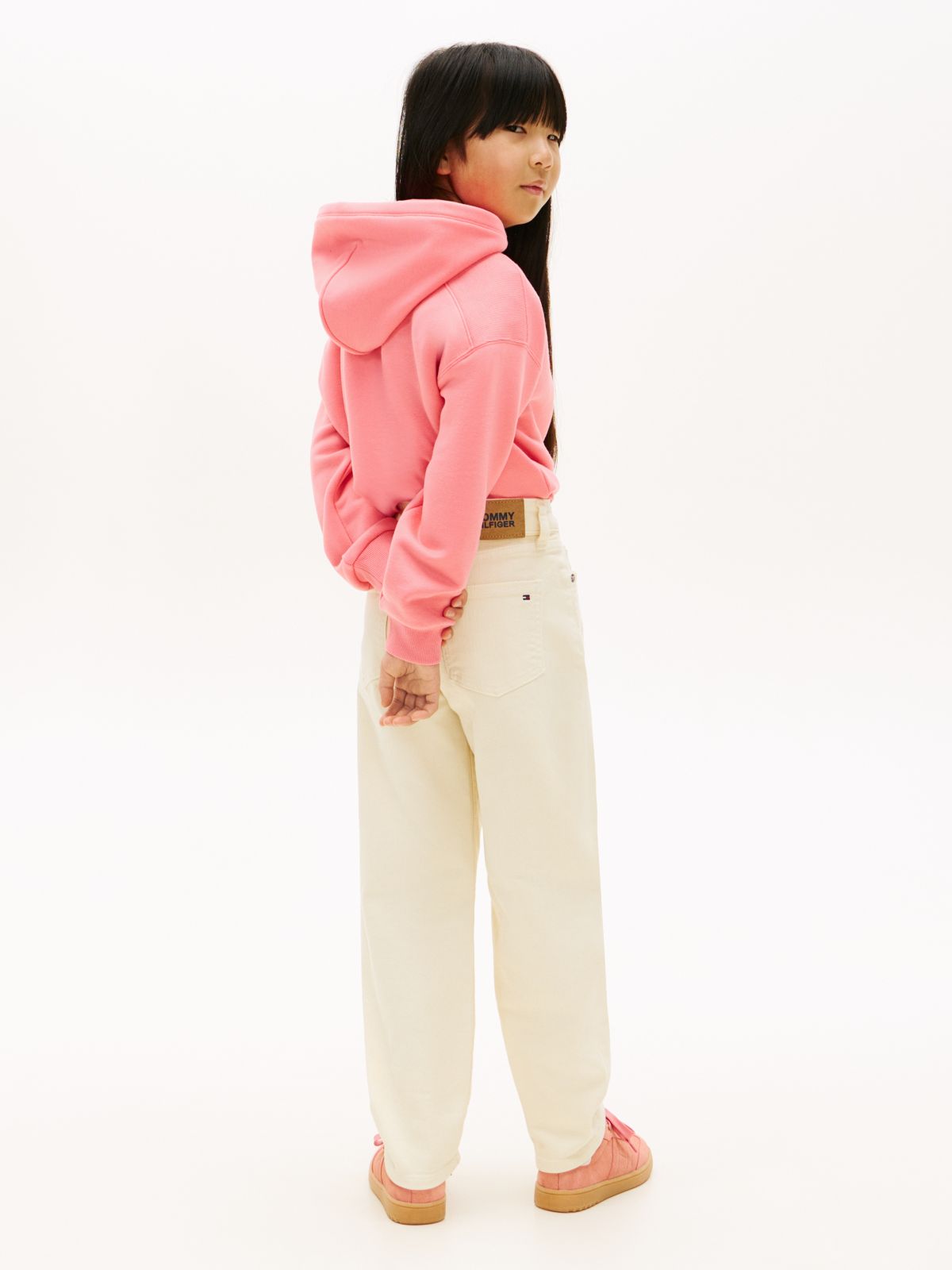 Barrel Leg Jeans — Beige