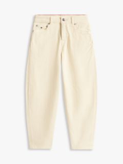 Barrel Leg Jeans — Beige 5