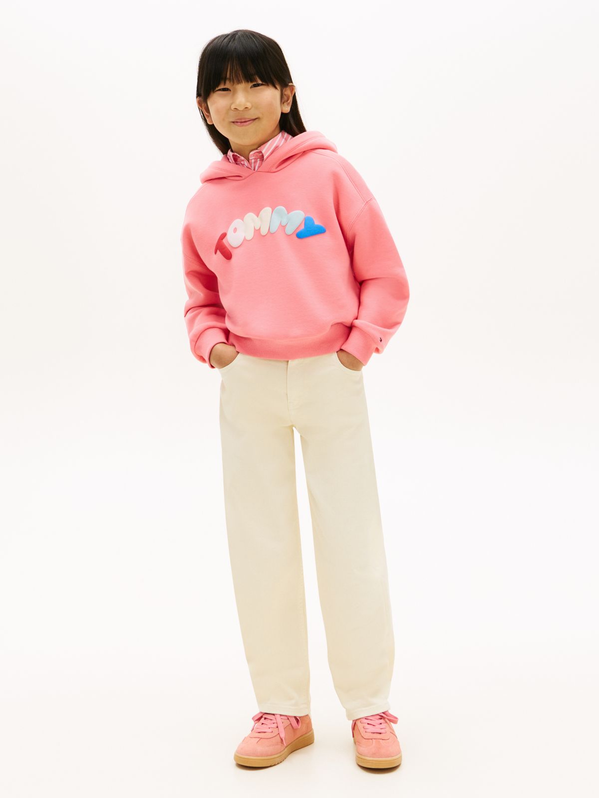 Barrel Leg Jeans — Beige