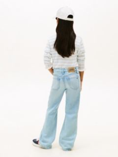 Distressed Flared Leg Jeans — Blue 4