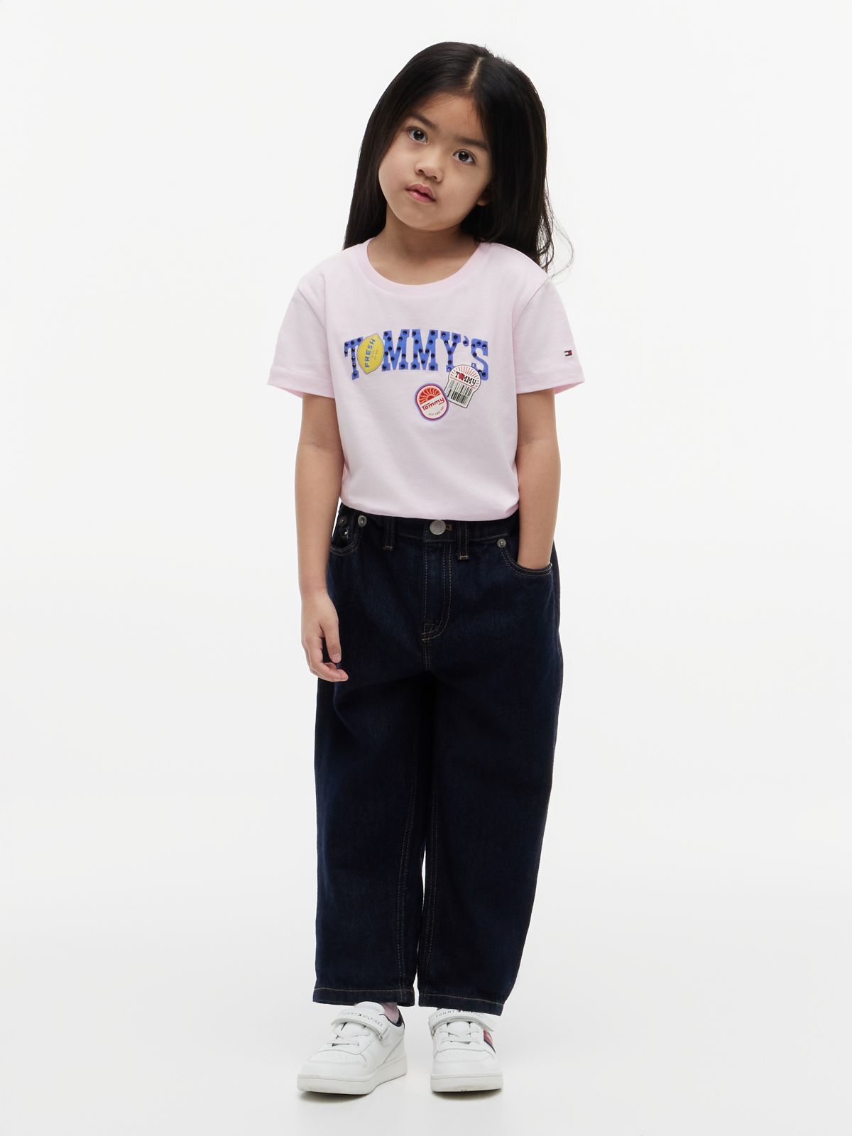 Fruit Logo Jersey T-Shirt — Pink