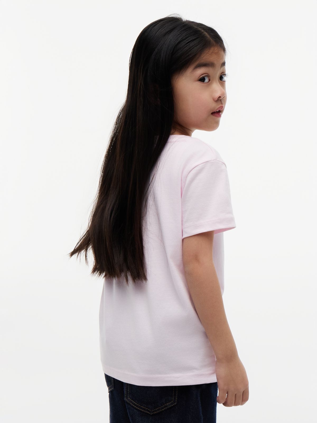Fruit Logo Jersey T-Shirt — Pink