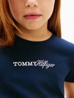 Logo Embroidery Slim Vintage Jersey T-Shirt — Blue 2