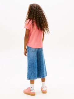Logo Embroidery Slim Vintage Jersey T-Shirt — Pink 4