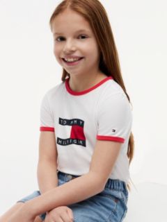 Wavy Flag Jersey Ringer T-Shirt — White 2