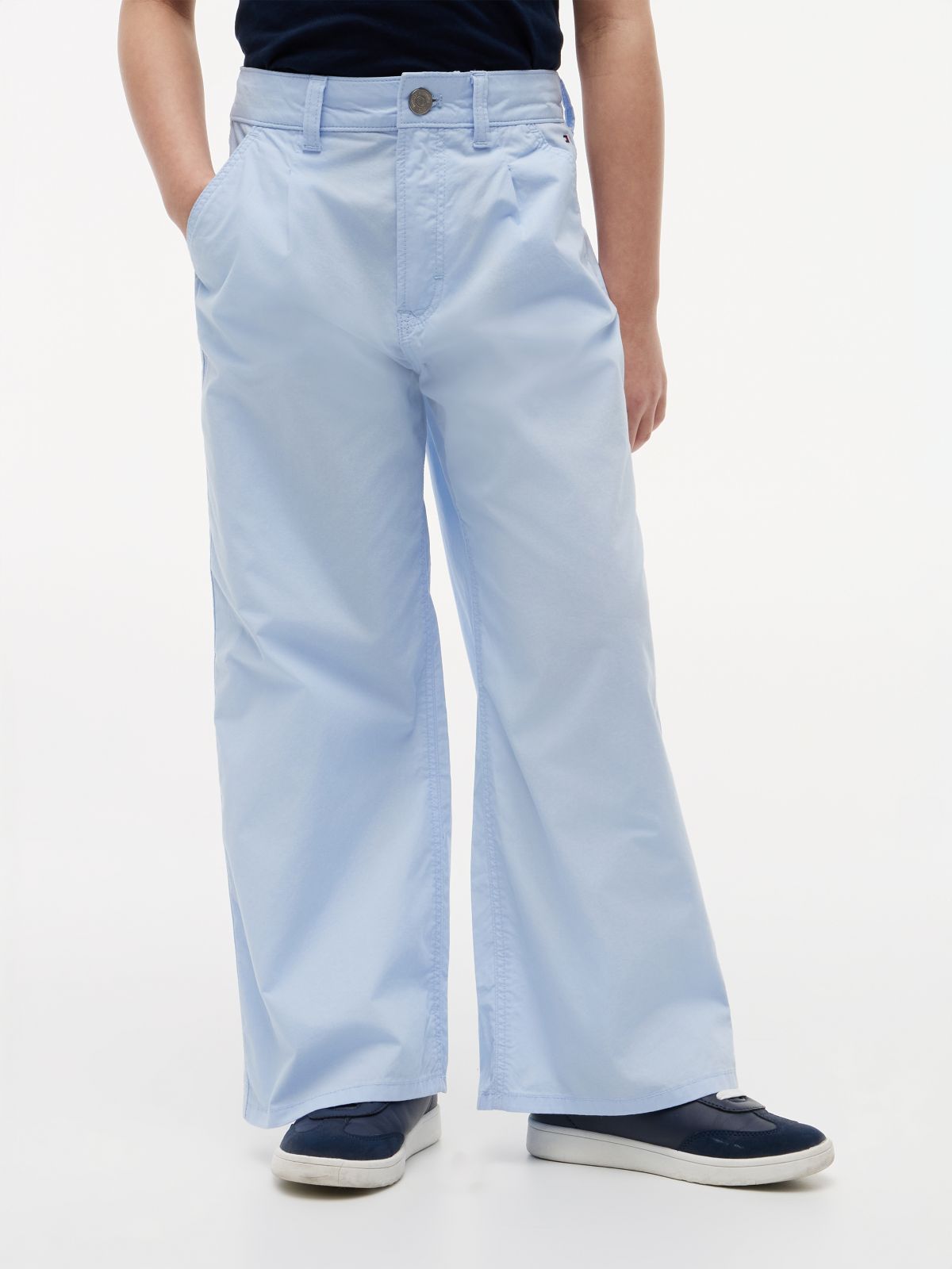 Essential Mabel High Rise Wide Leg Trousers — Blue