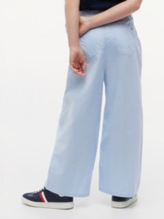 Essential Mabel High Rise Wide Leg Trousers — Blue 4
