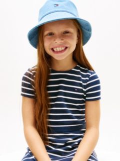 Essential Short Sleeve Skater Dress — Blue 2