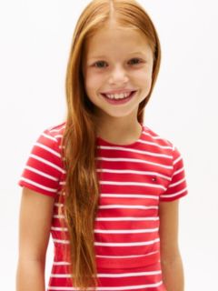 Essential Short Sleeve Skater Dress — Red 2