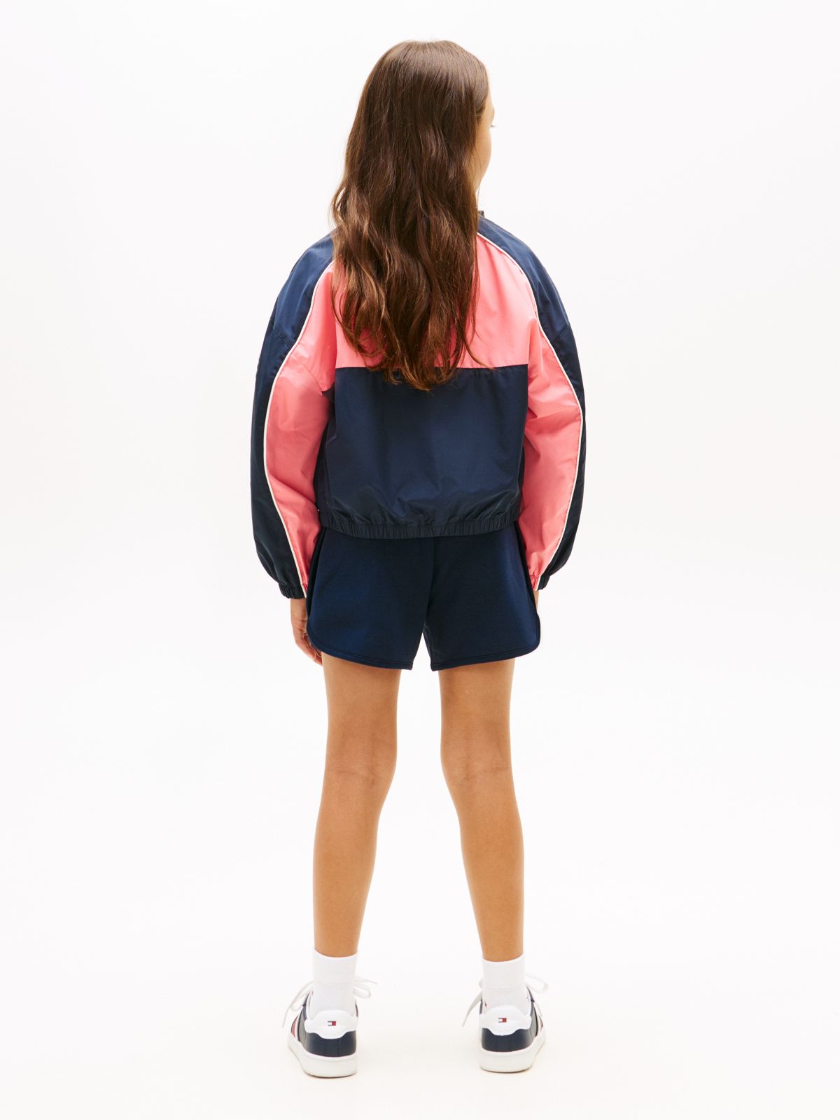 Essential Relaxed Piping Windbreaker — White