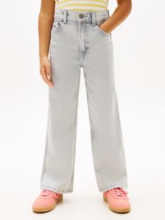 Mabel Faded High Rise Wide Leg Jeans — Grey 2