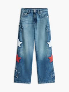 Mabel Star High Rise Wide Leg Jeans — Blue 5