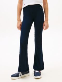 Essential Ribbed Extra Slim Flared Leggings — Blue 2