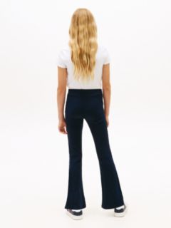 Essential Ribbed Extra Slim Flared Leggings — Blue 4