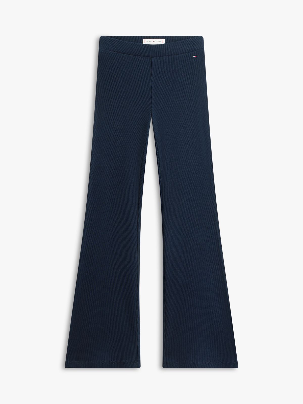 Essential Ribbed Extra Slim Flared Leggings — Blue